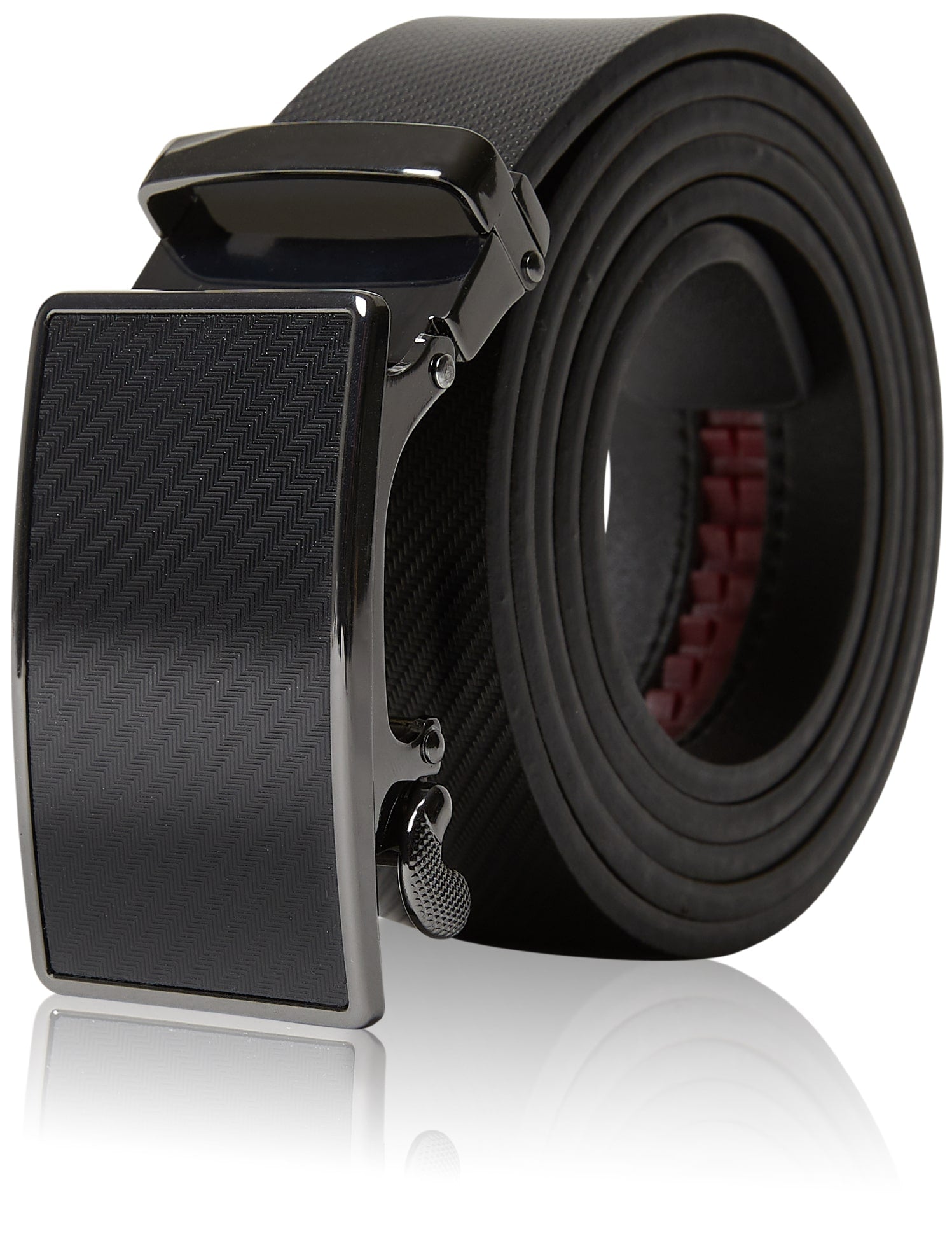 Genuine Leather Ratchet Belt – No Holes, Custom Fit