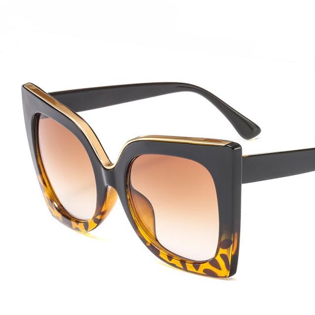Oversized Sunglasses For Women New Attractive Fashionable & Square Shape Sun Glasses In Vintage Style For Ladies Eyewear Thick Frame Square Sunglasses for Men Women Retro Sun Glasses UV400 Protection Fashion Trendy Style
