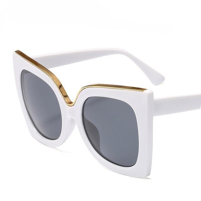 Oversized Sunglasses For Women New Attractive Fashionable & Square Shape Sun Glasses In Vintage Style For Ladies Eyewear Thick Frame Square Sunglasses for Men Women Retro Sun Glasses UV400 Protection Fashion Trendy Style