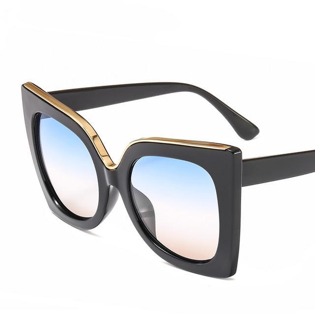 Oversized Sunglasses For Women New Attractive Fashionable & Square Shape Sun Glasses In Vintage Style For Ladies Eyewear Thick Frame Square Sunglasses for Men Women Retro Sun Glasses UV400 Protection Fashion Trendy Style
