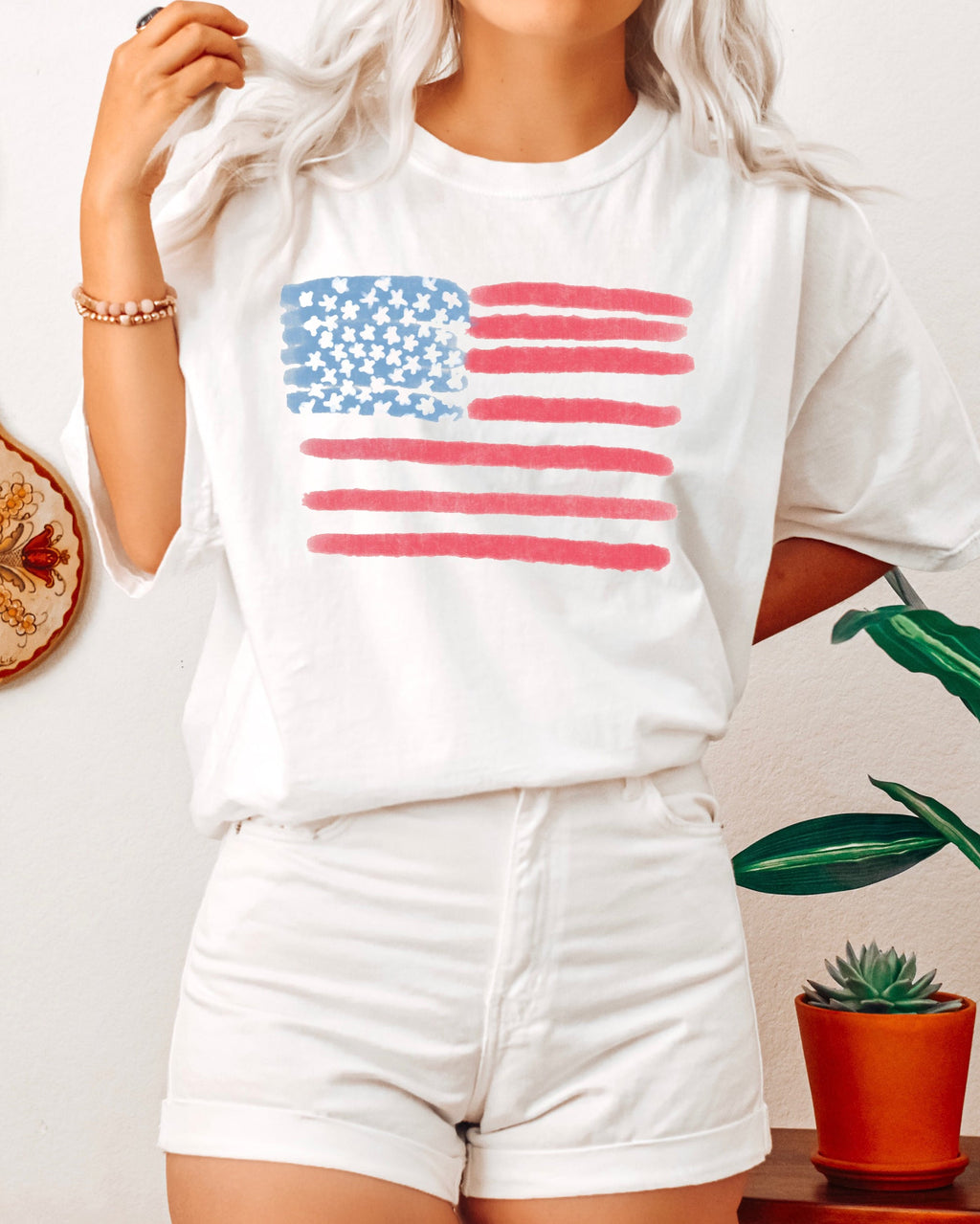 Retro America Shirt, American Flag, 4th Of July Shirt, Fourth Of July, Patriotic USA Gift, Women's Graphic Tee, Comfort Colors, USA Shirt